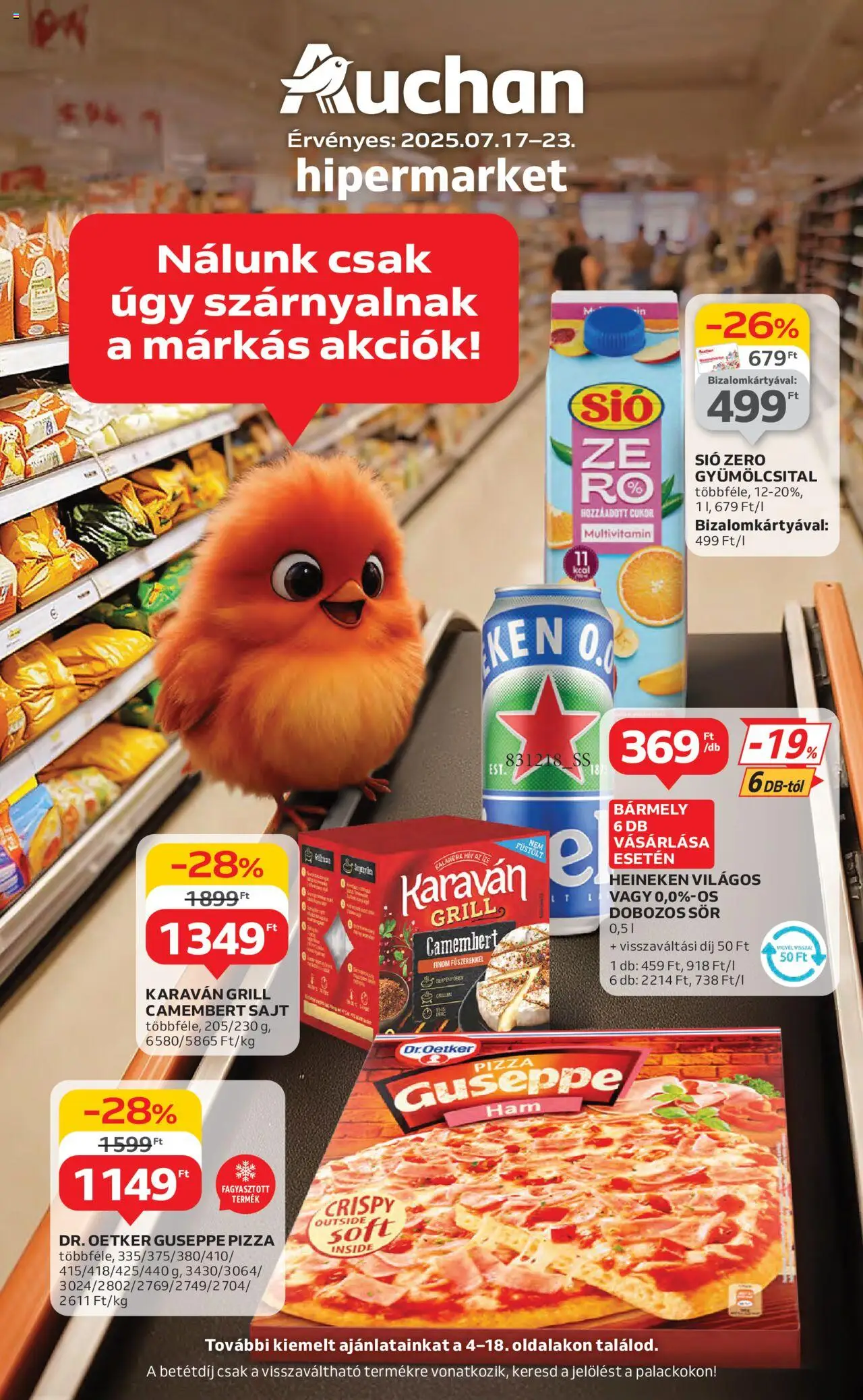 Auchan Akciós újság - 1oldal - érvényes 2025.07.17.-tól