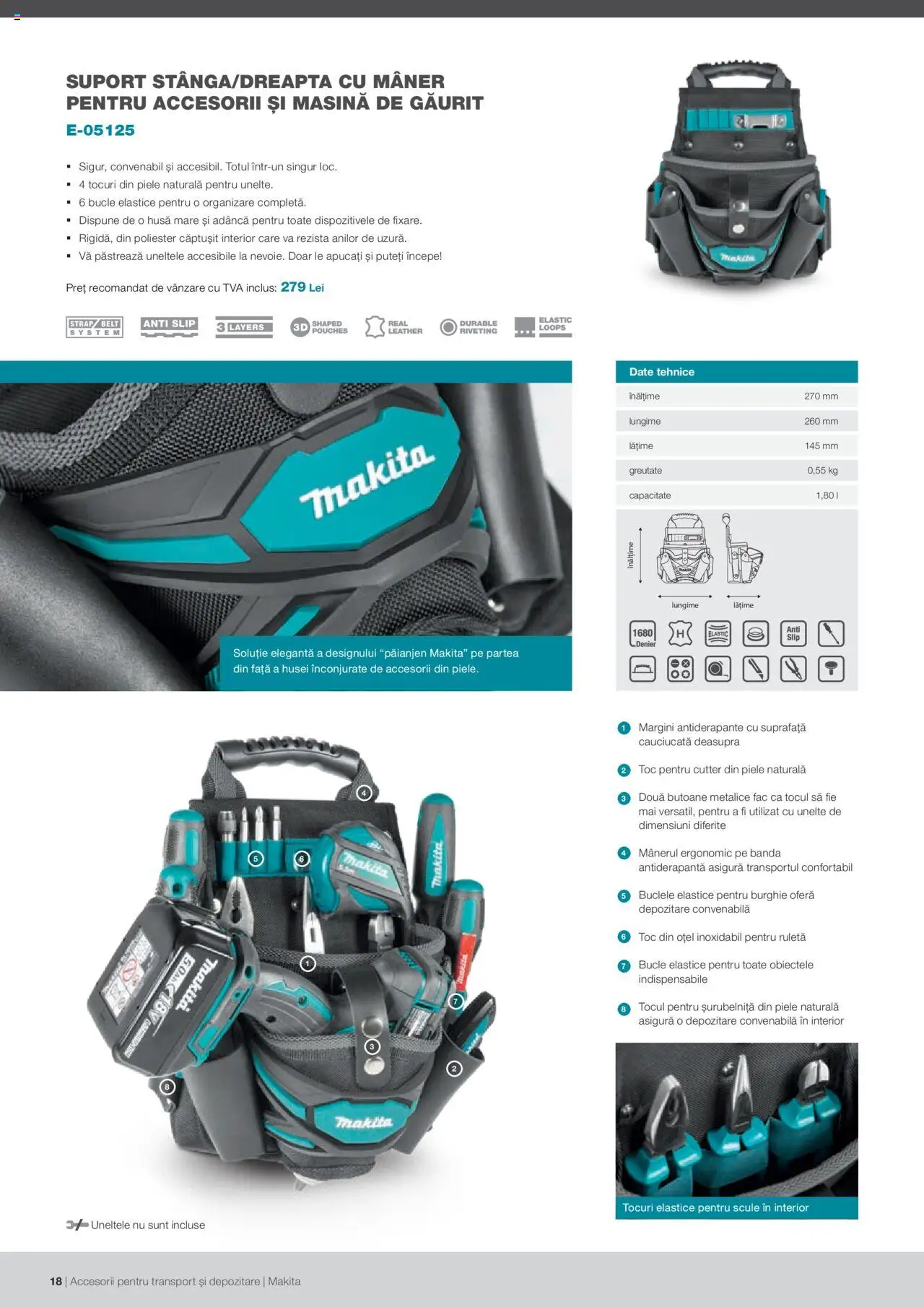 Makita catalog - Accesorii pentru transport si depozitare   - pagina 18- valabil de la 06.09.2021