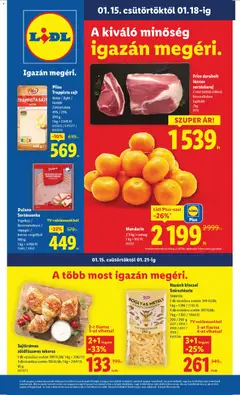 Előnézet Lidl Akciós újság érvényes 2026.01.15.-tól