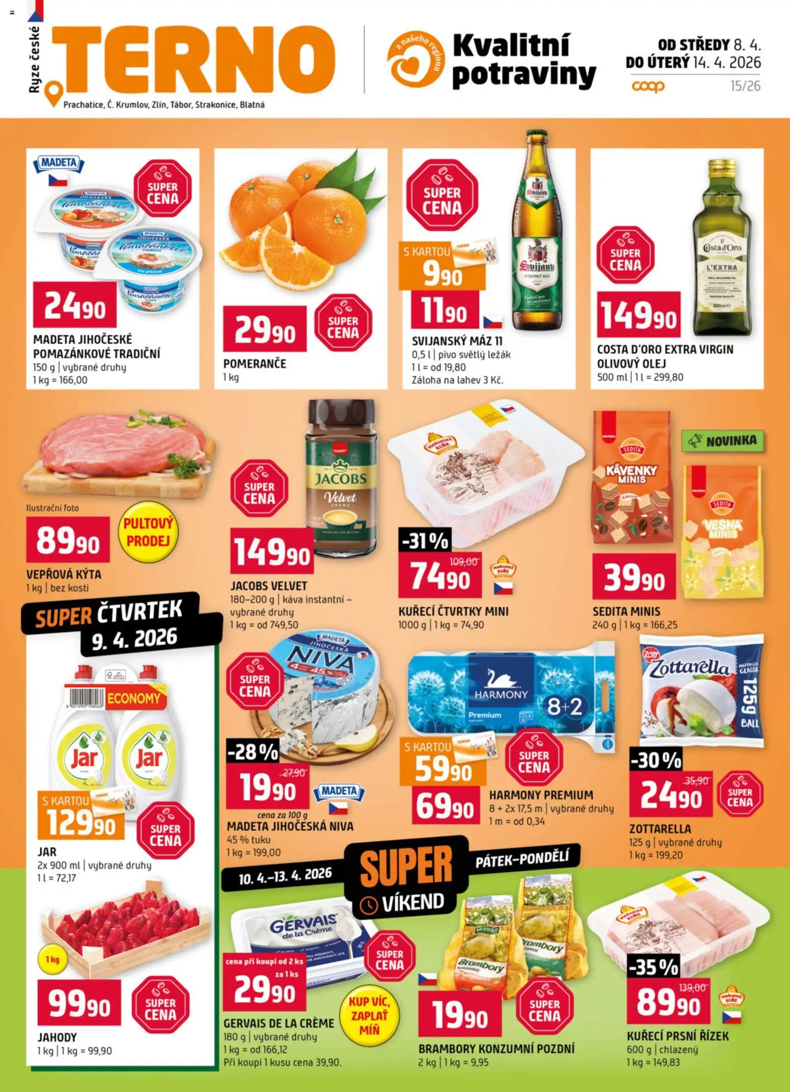 Terno leták - strana 1- platný od 08.04.2026