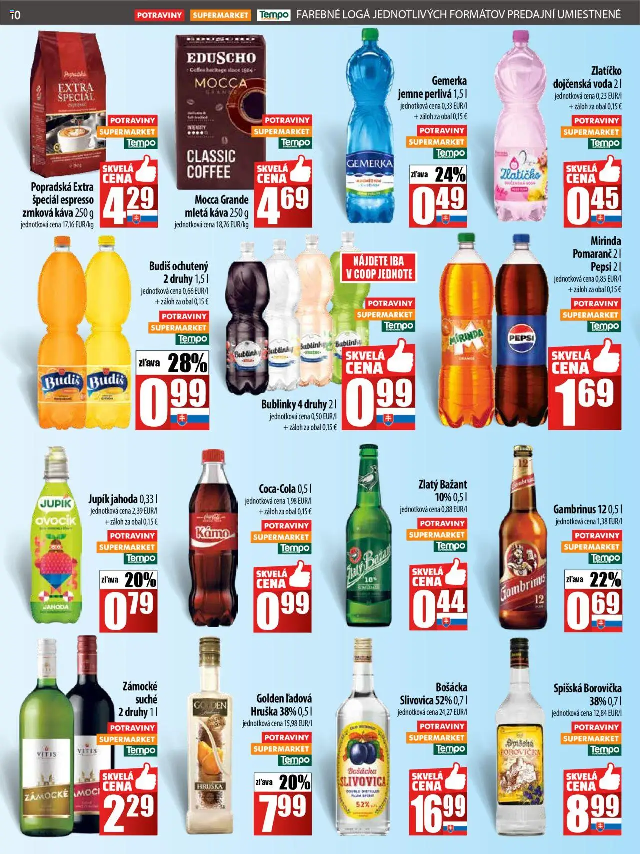 COOP Jednota leták - strana 10- platný od 17.07.2025