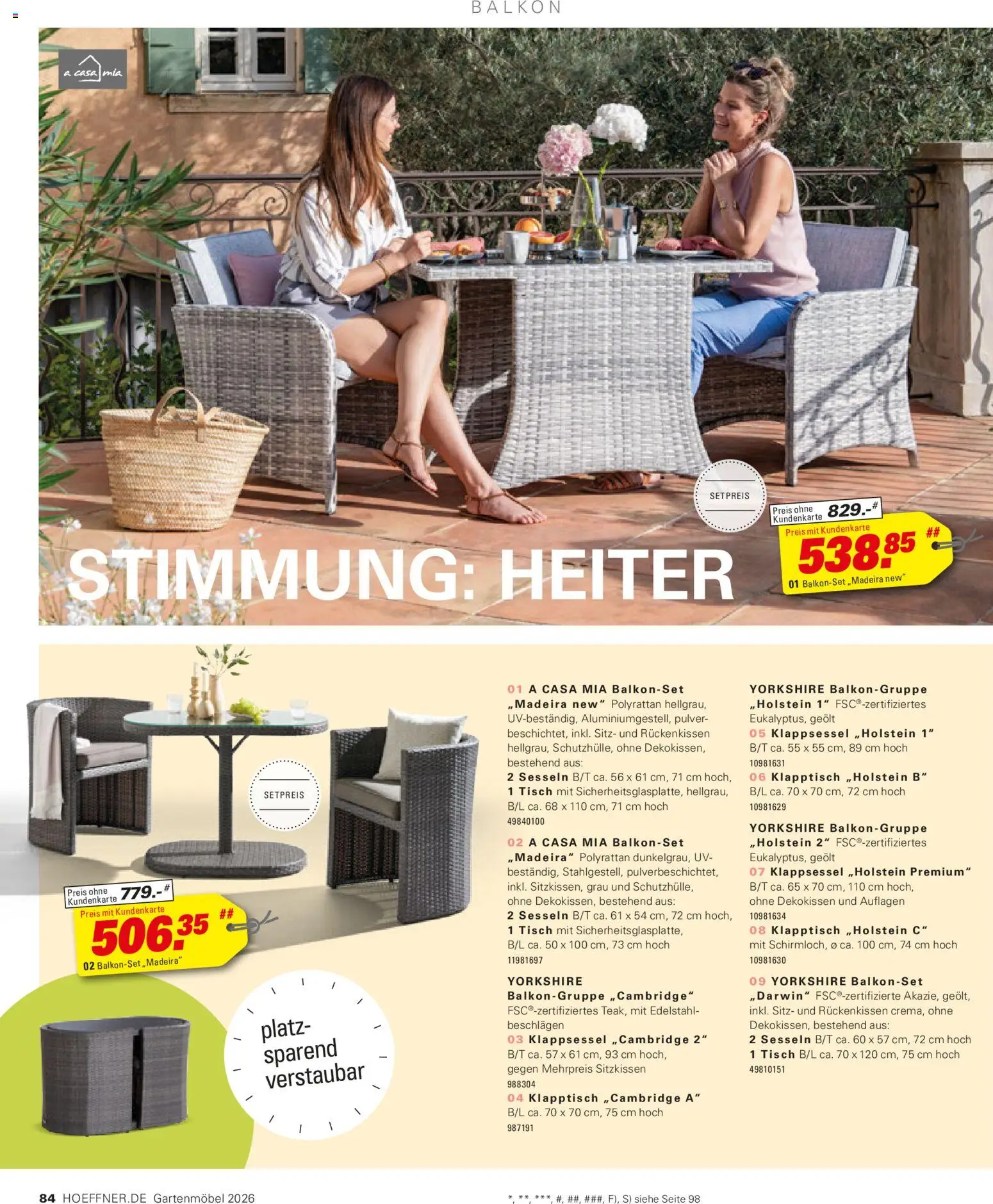 Höffner Prospekt Gartenmöbel - Seite 84 - gültig ab 27.03.2026