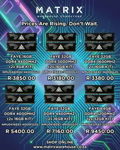 Preview Matrix Warehouse Specials valid from 20/01/2026