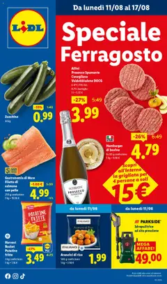 Anteprima Volantino Lidl	 valida dal 11/08/2025