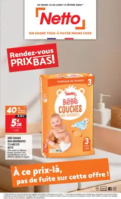 Aperçu Netto - Rendez-vous prix bas valable à partir du 10/02/2026