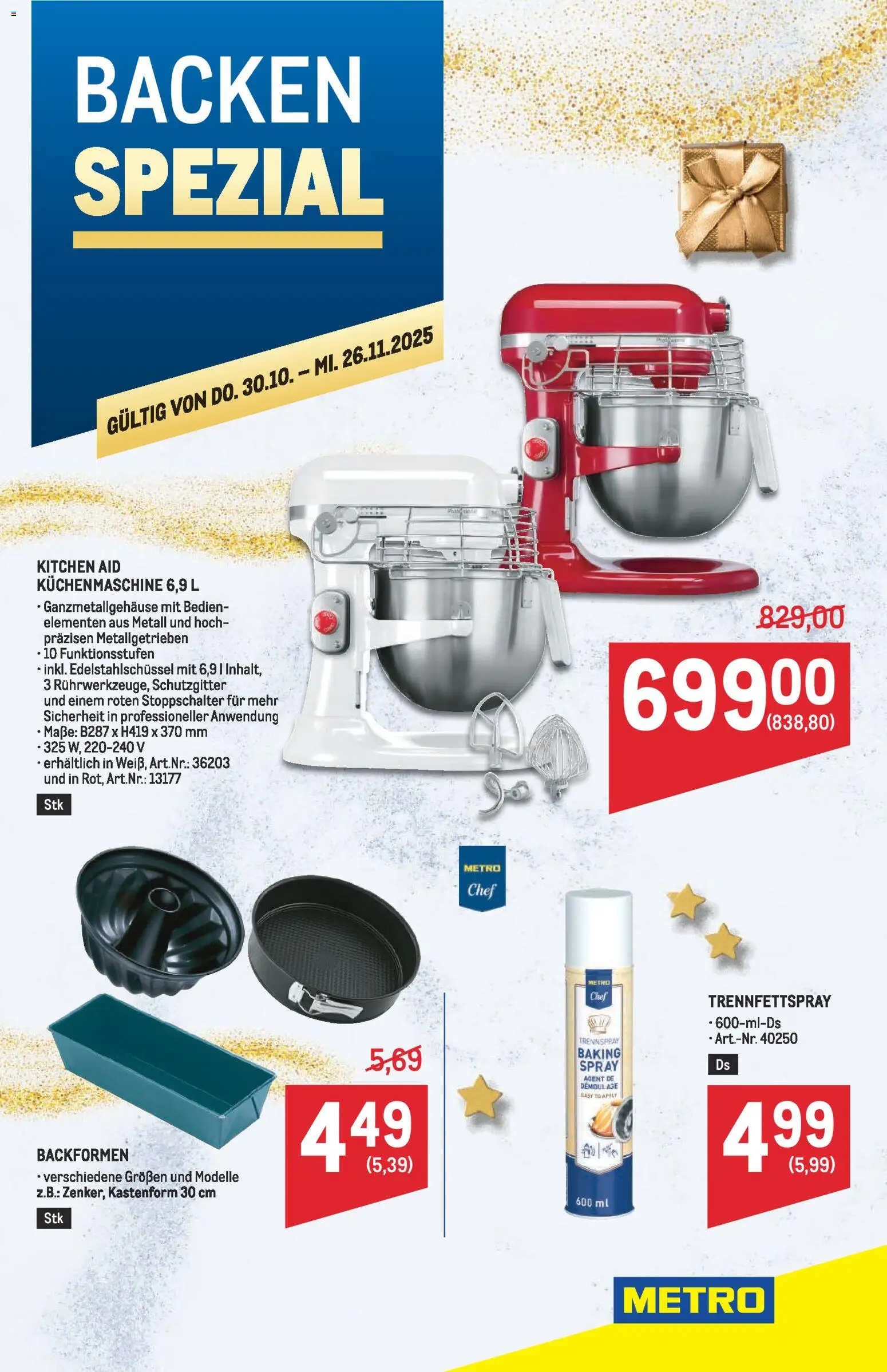 Metro Backen Spezial - Seite 1- gültig ab 30.10.2025