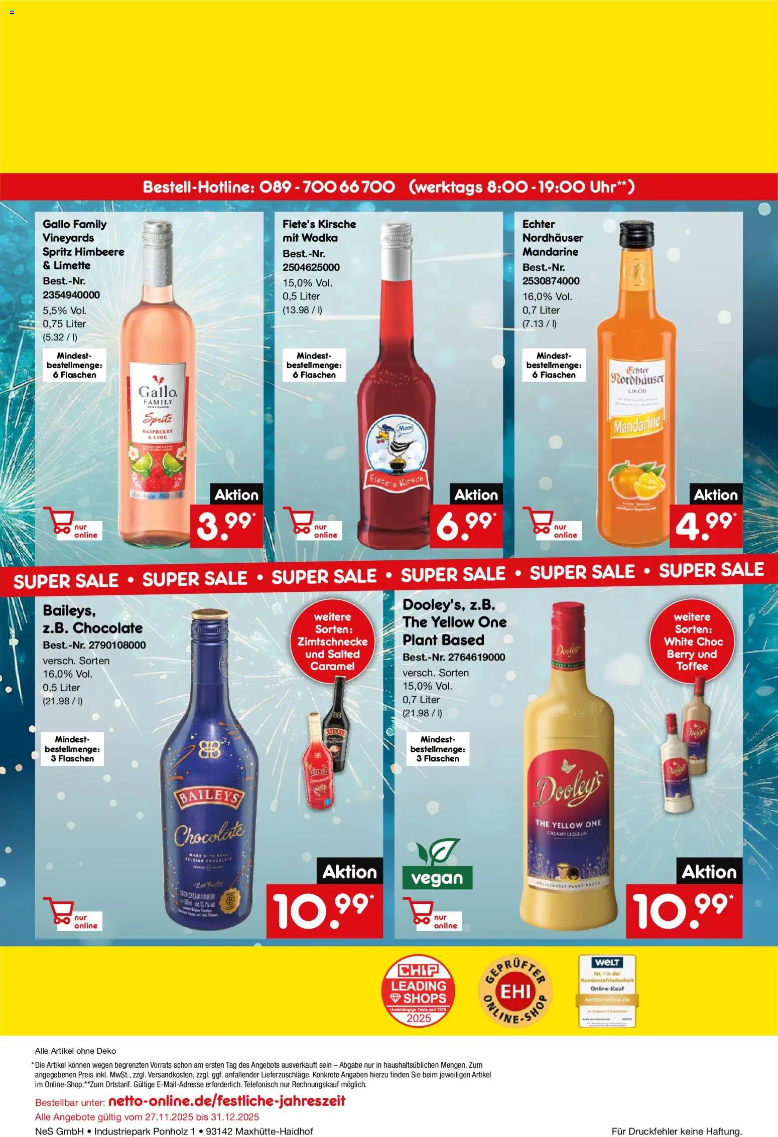 Netto Marken-Discount Online-Sonderangebote Sekt, Wein und Spiritousen - Seite 12 - gültig ab 01.12.2025