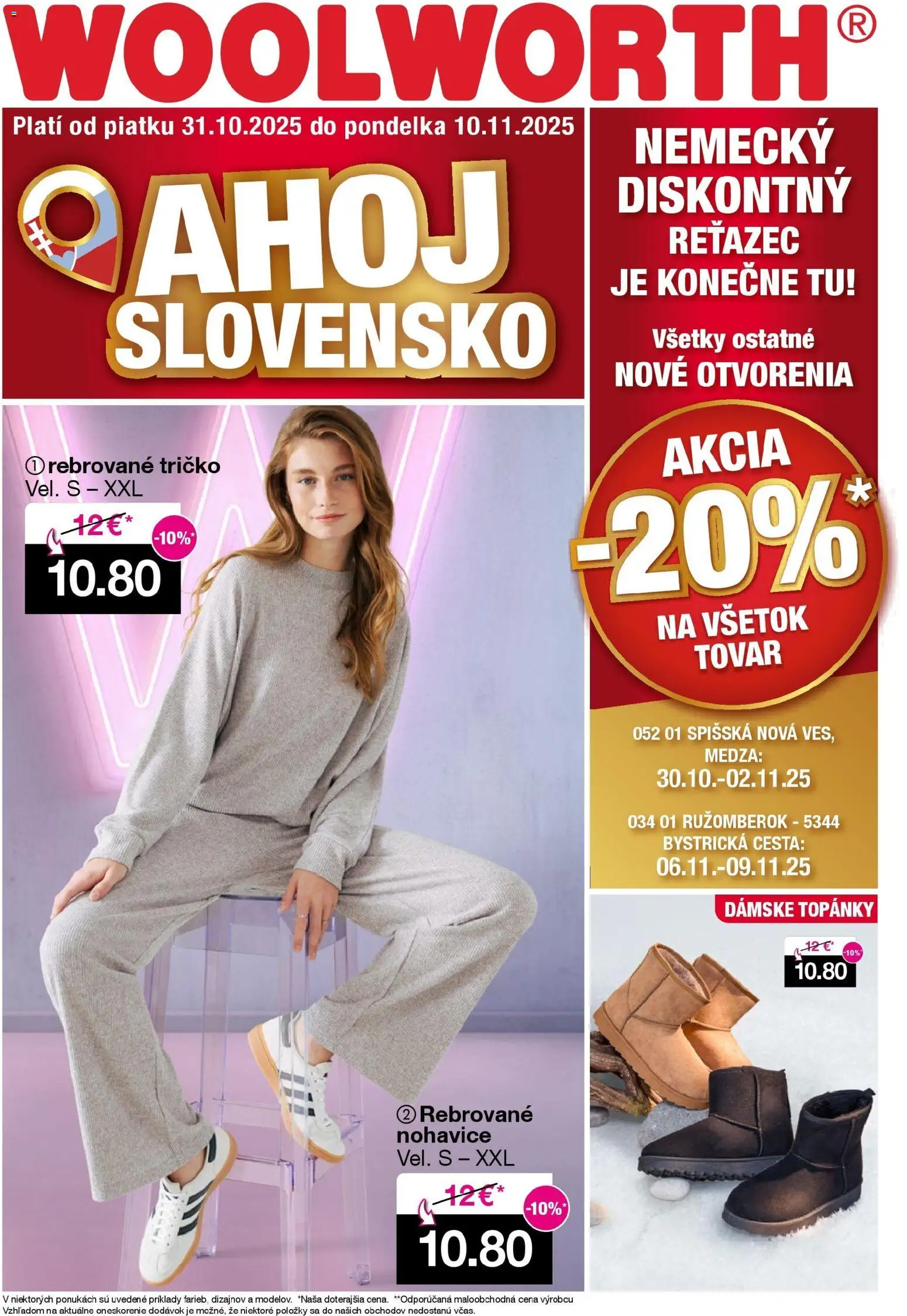 Woolworth leták - strana 1- platný od 31.10.2025