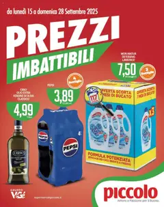 Anteprima Volantino Piccolo	 valida dal 15/09/2025