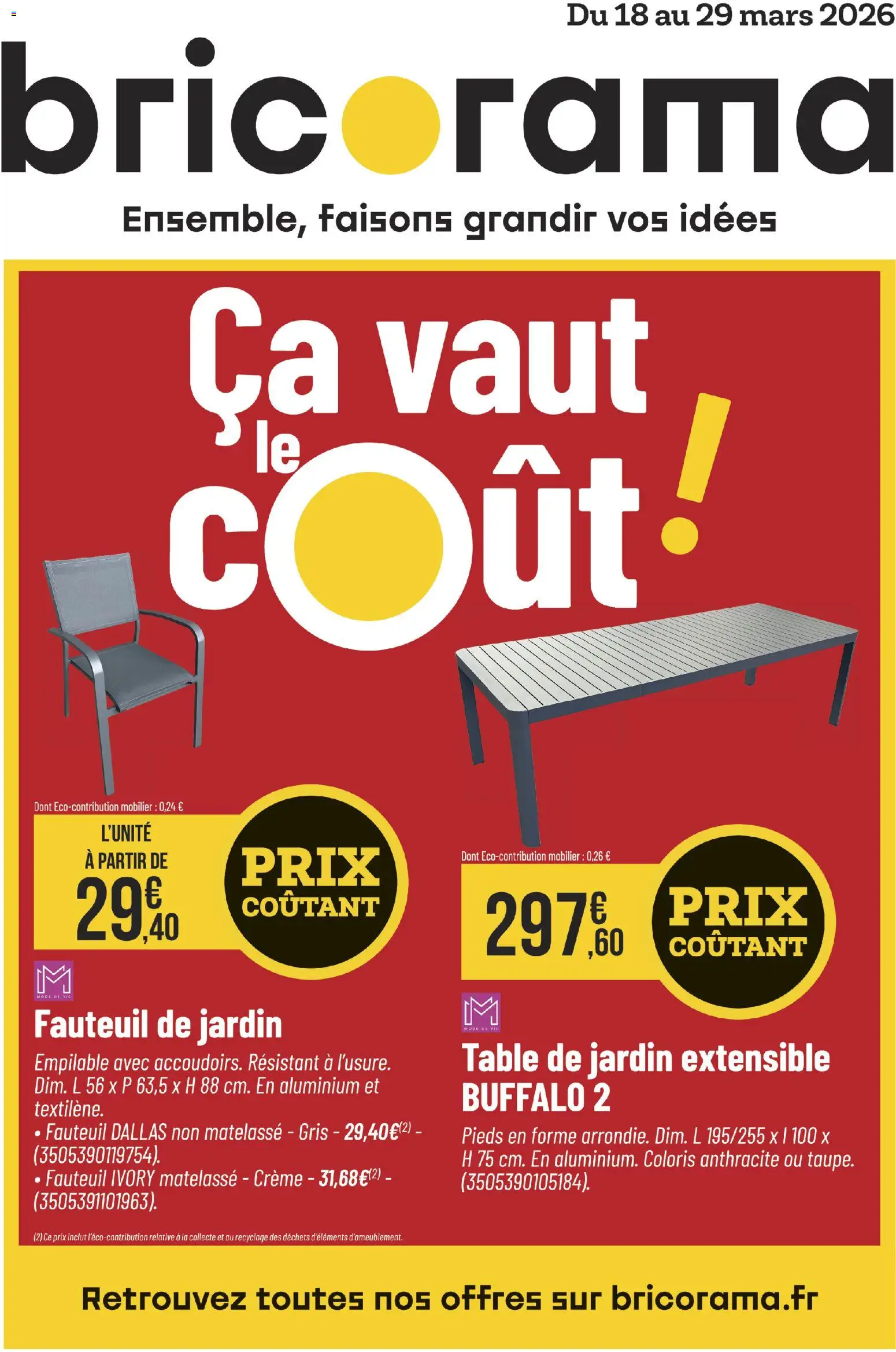 Bricorama catalogue - page 1 - valable à partir du 18/03/2026