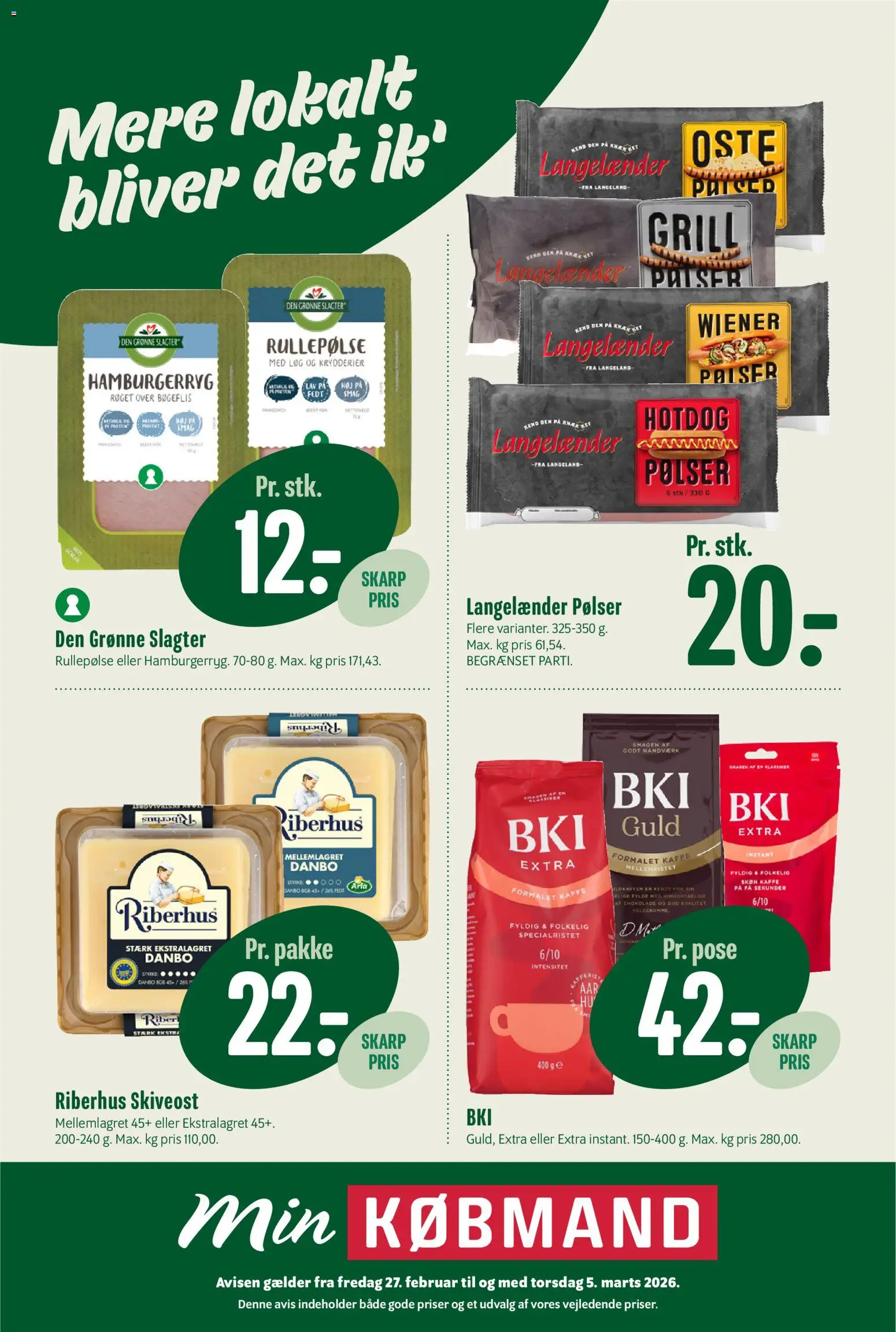 Min Købmand - Tilbudsavis - side 1- gyldig fra 27/02/2026