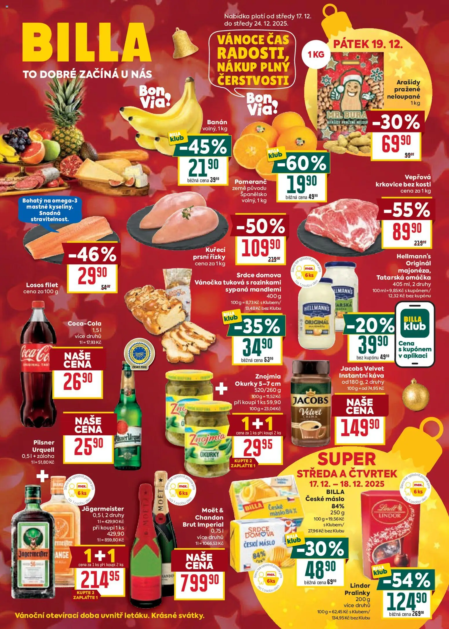 Billa Malý leták - strana 1- platný od 17.12.2025
