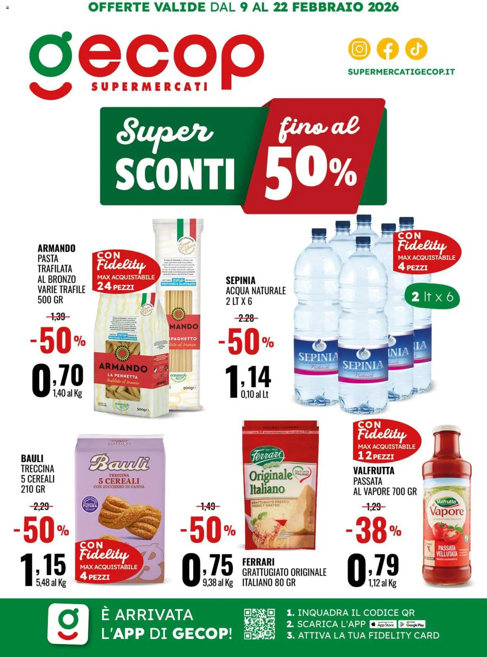 Volantino GECOP	 - pagina 1 - valido dal 09/02/2026