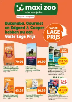Maxi Zoo folder geldig vanaf 06/08/2025
