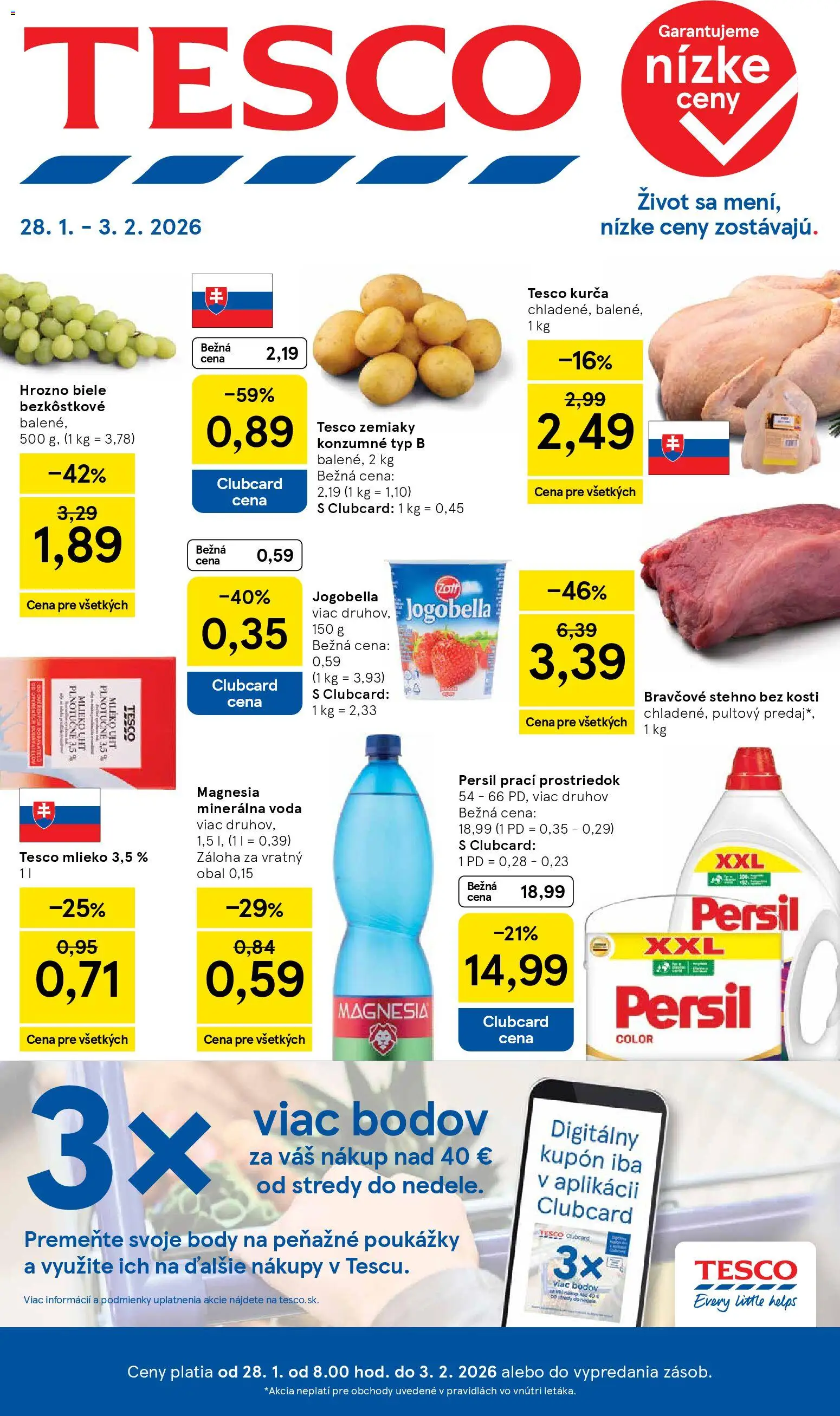 Tesco Hypermarket - leták - strana 1- platný od 28.01.2026