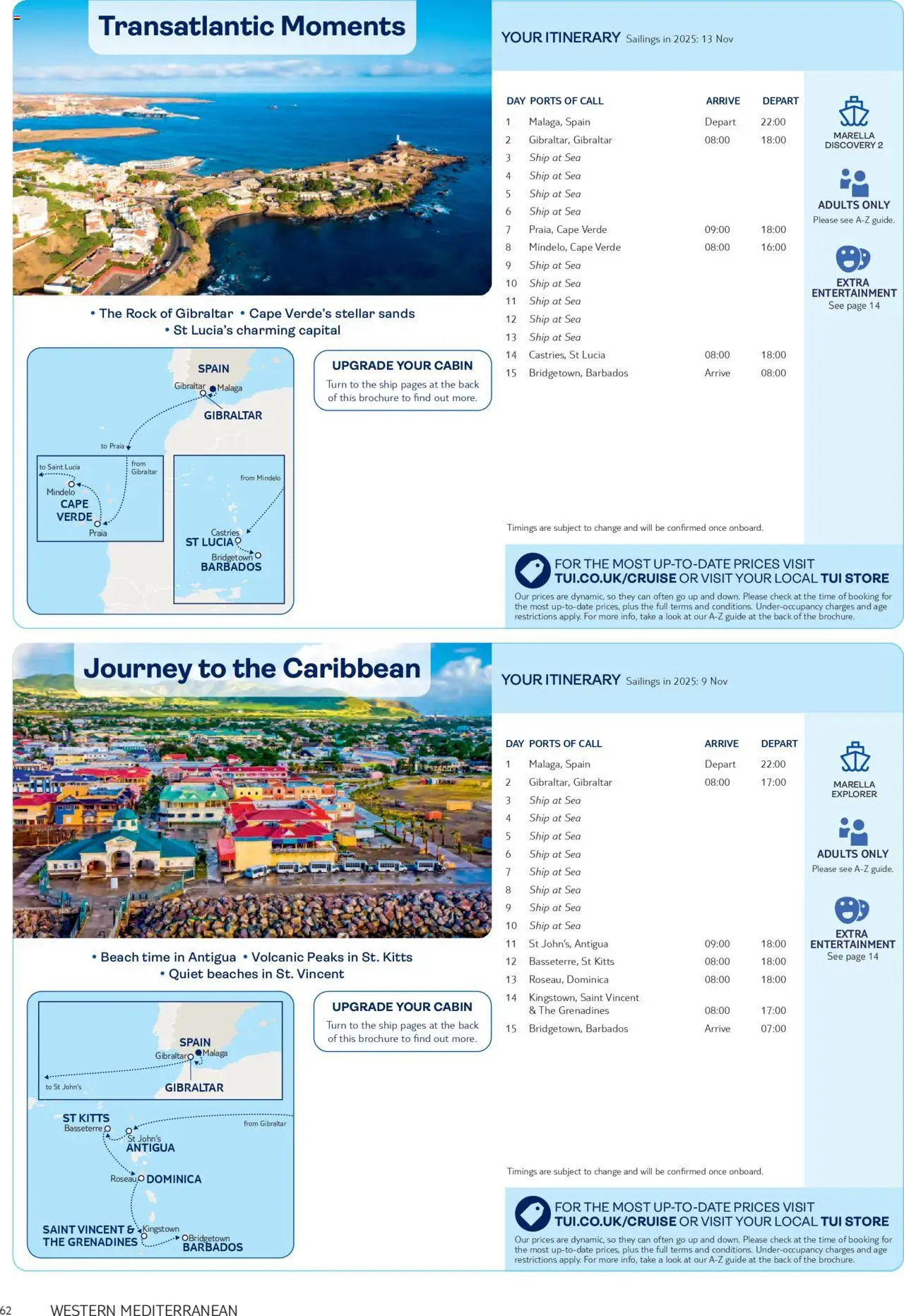 TUI - Marella Cruises - page 62- valid from 01/11/2024