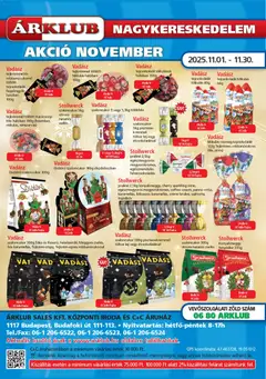 Előnézet ÁRKLUB Akciós újság érvényes 2025.11.01.-tól
