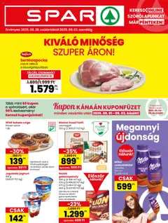Előnézet Spar Akciós újság érvényes 2025.08.28.-tól