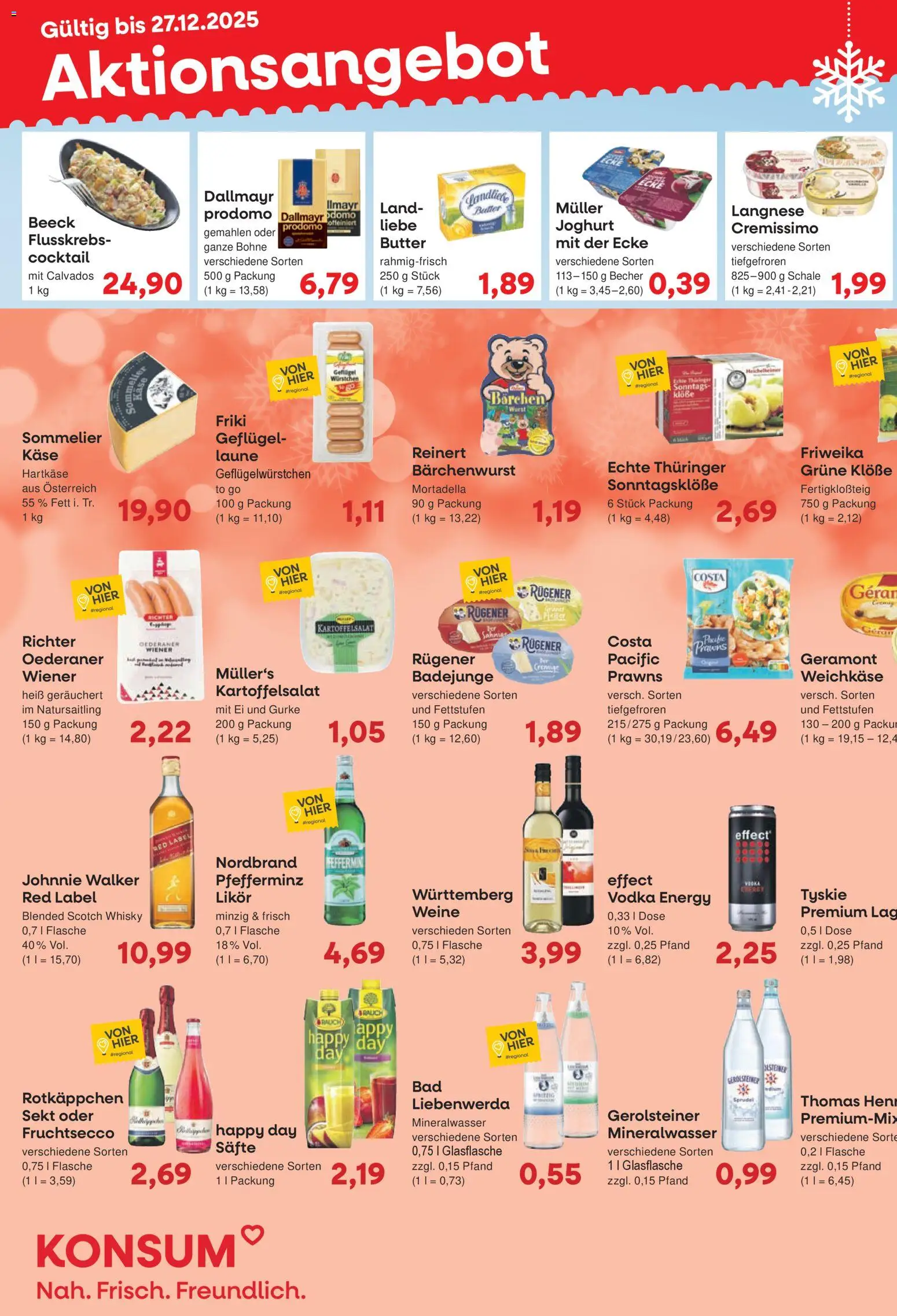 KONSUM Leipzig Prospekt - Seite 1 - gültig ab 22.12.2025