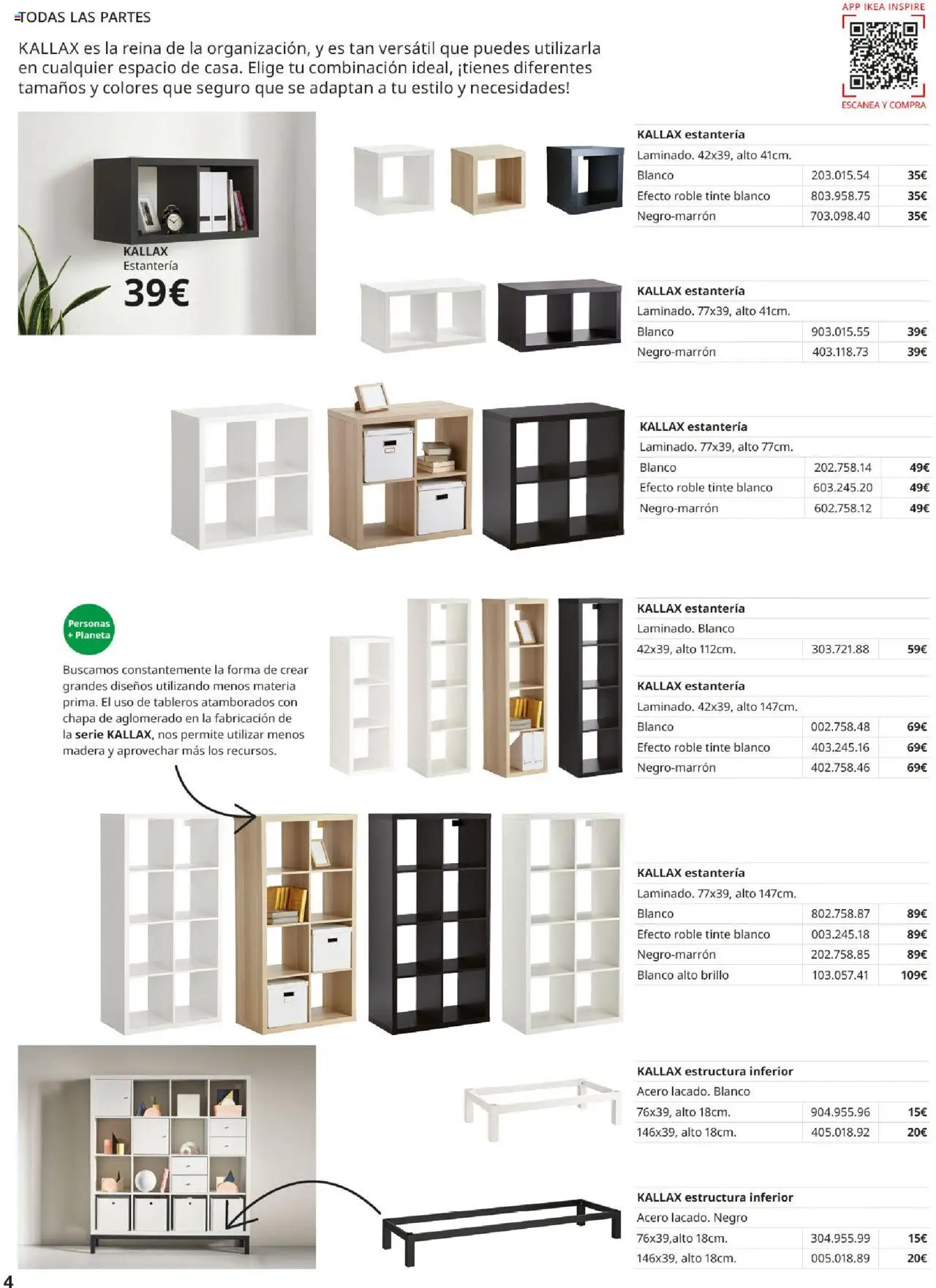 Catálogo IKEA Kallax - Página de 4 - Válido desde 01/09/2025