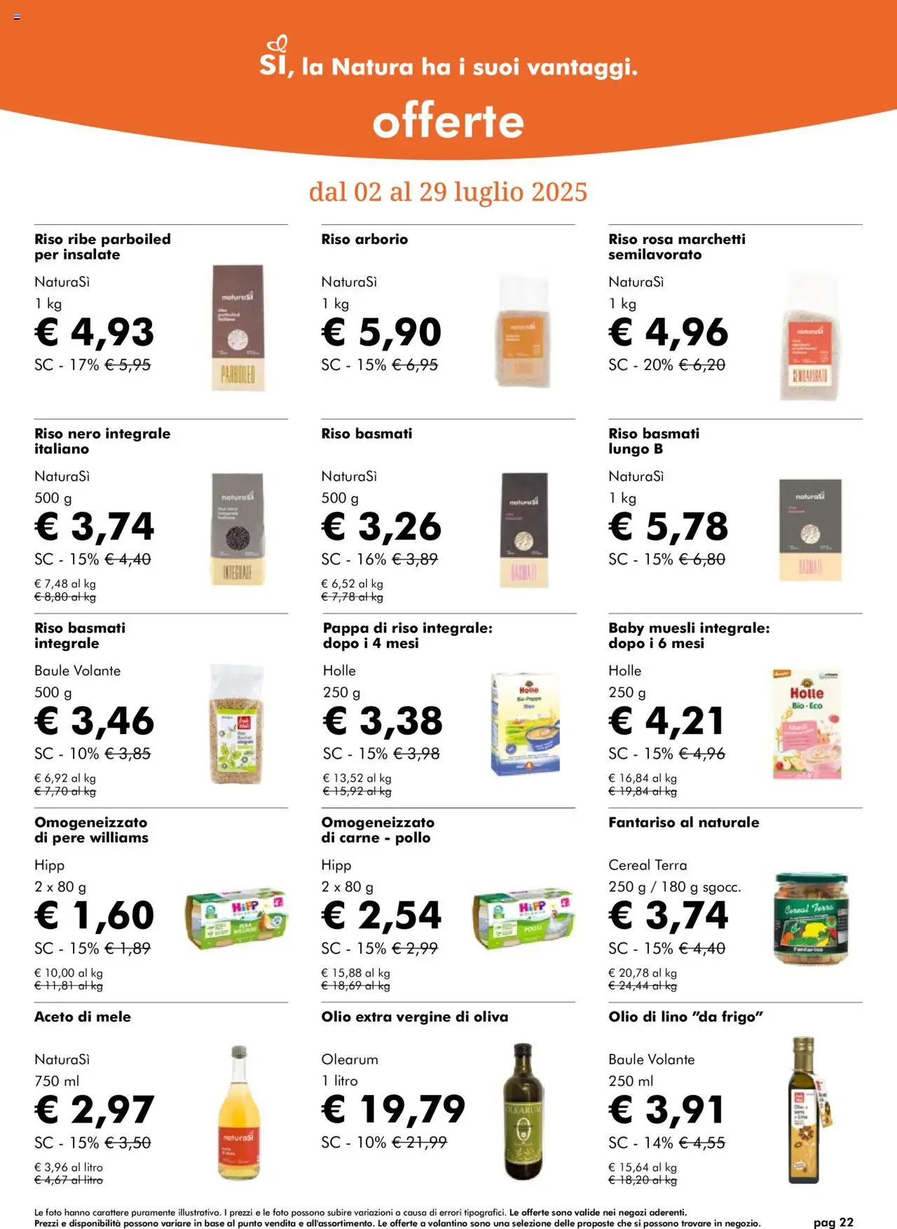 Volantino Natura Sì	 - pagina 22 - valido dal 02/07/2025