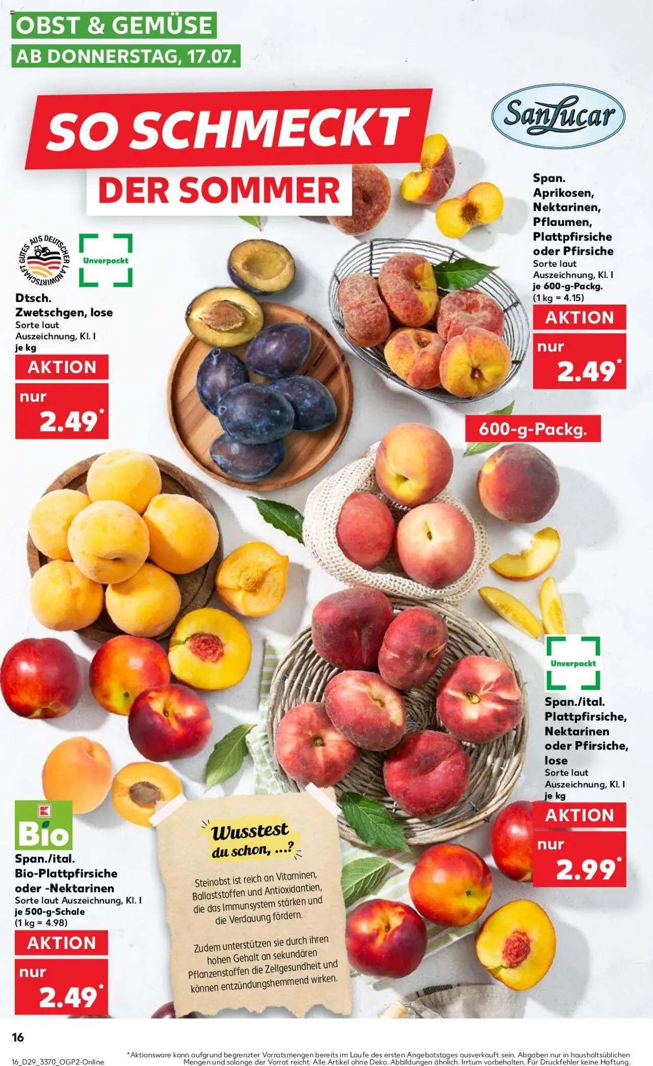 Kaufland Prospekt 	 - Seite 16 - gültig ab 17.07.2025