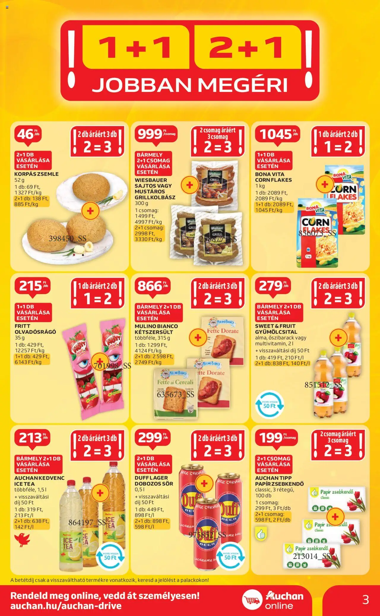 Auchan - Akciós újság Szupermarket - 3oldal - érvényes 2025.07.17.-tól