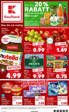 Vorschau Kaufland Prospekt 	 gültig ab 25.09.2025