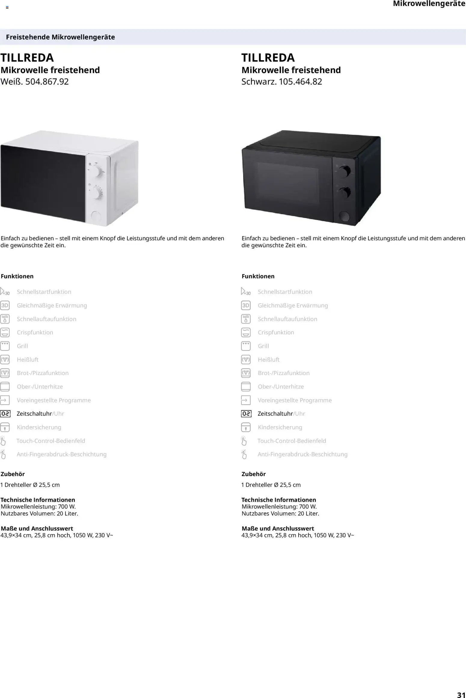 Ikea Elektrogeräte - Seite 31 - gültig ab 02.01.2026
