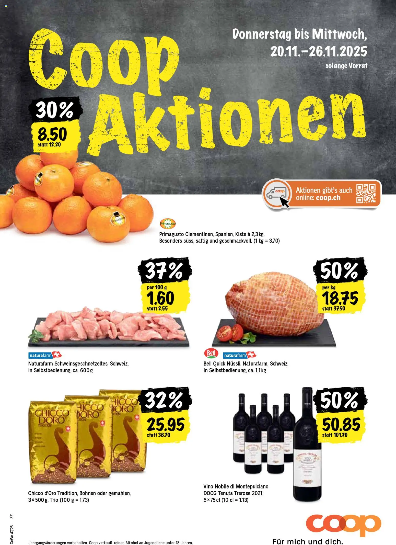 Coop Aktionen - Seite 1- gültig ab 20.11.2025