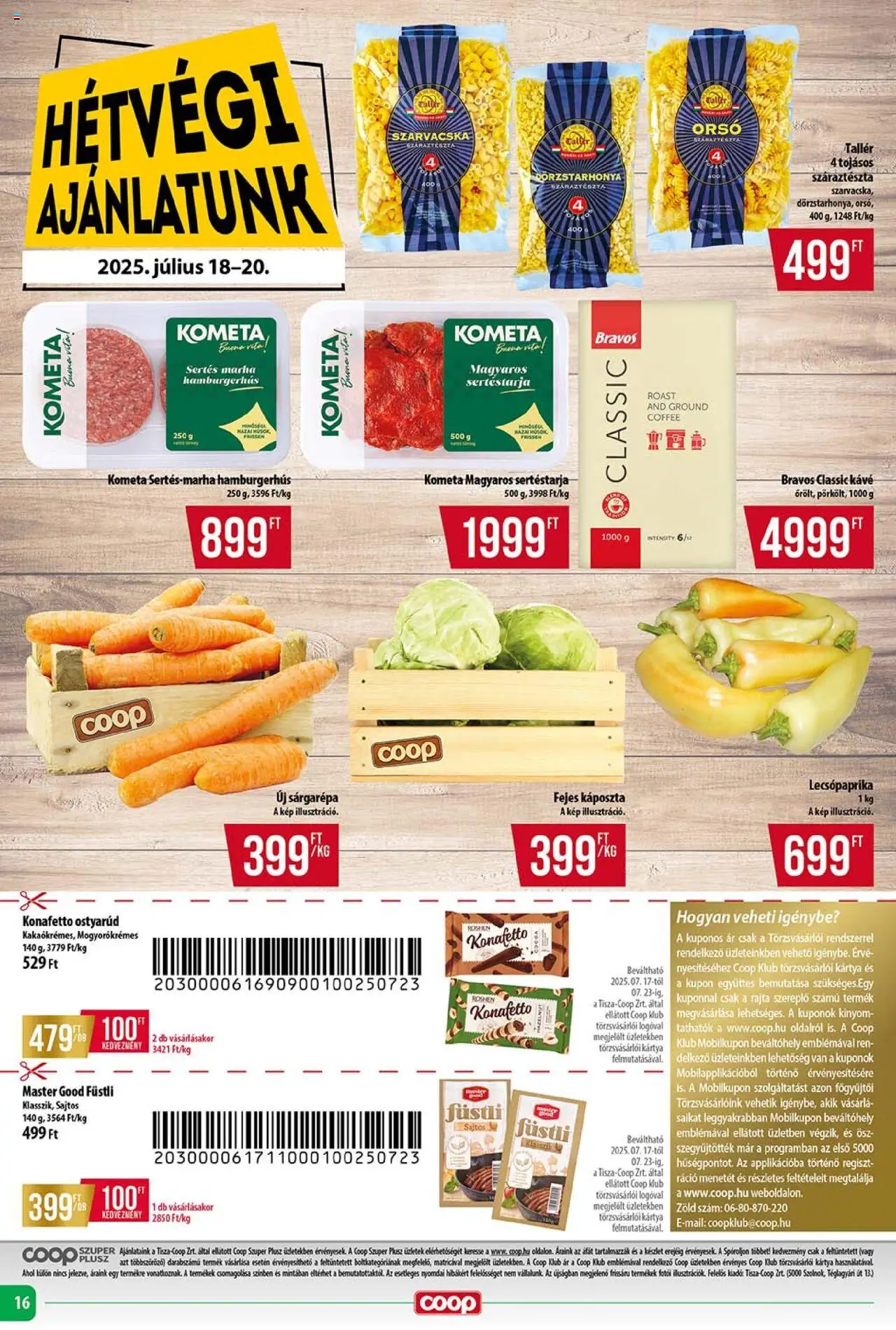 COOP - Szuper Plusz / Tisza - 16oldal - érvényes 2025.07.17.-tól