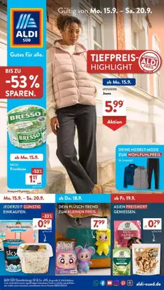 Vorschau Aldi Süd Prospekt 	 gültig ab 15.09.2025