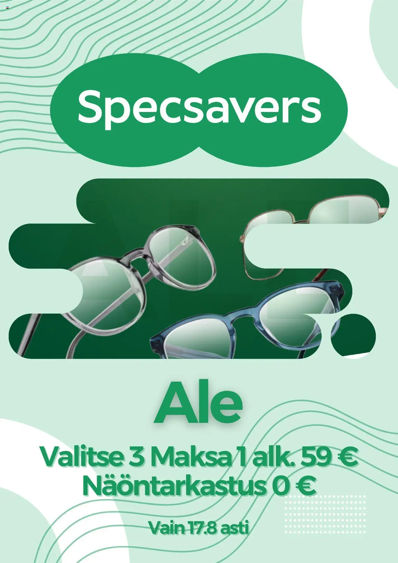 Specsavers tarjoukset - sivu 1- voimassa alkaen 21/07/2025
