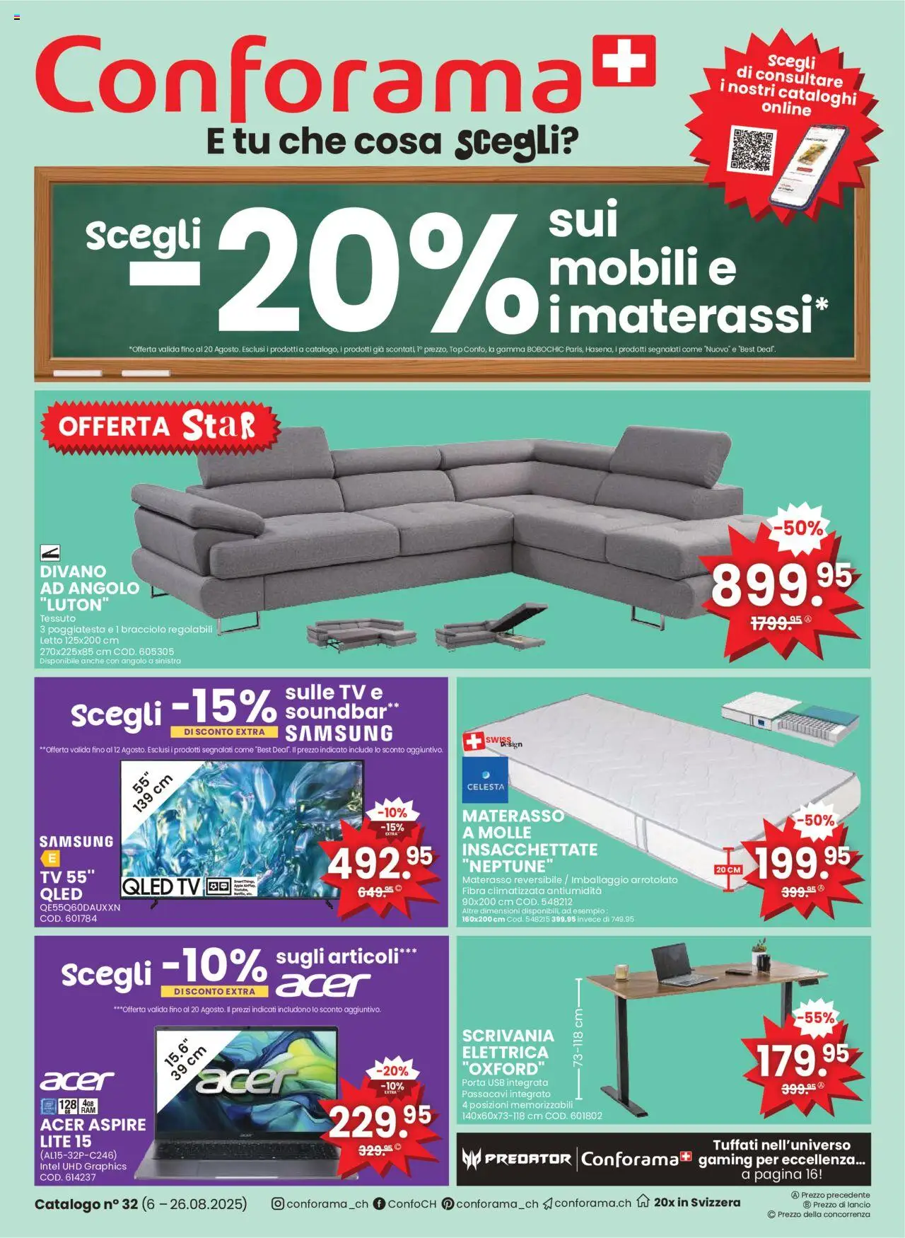 Conforama Aktionen - Seite 1- gültig ab 06.08.2025