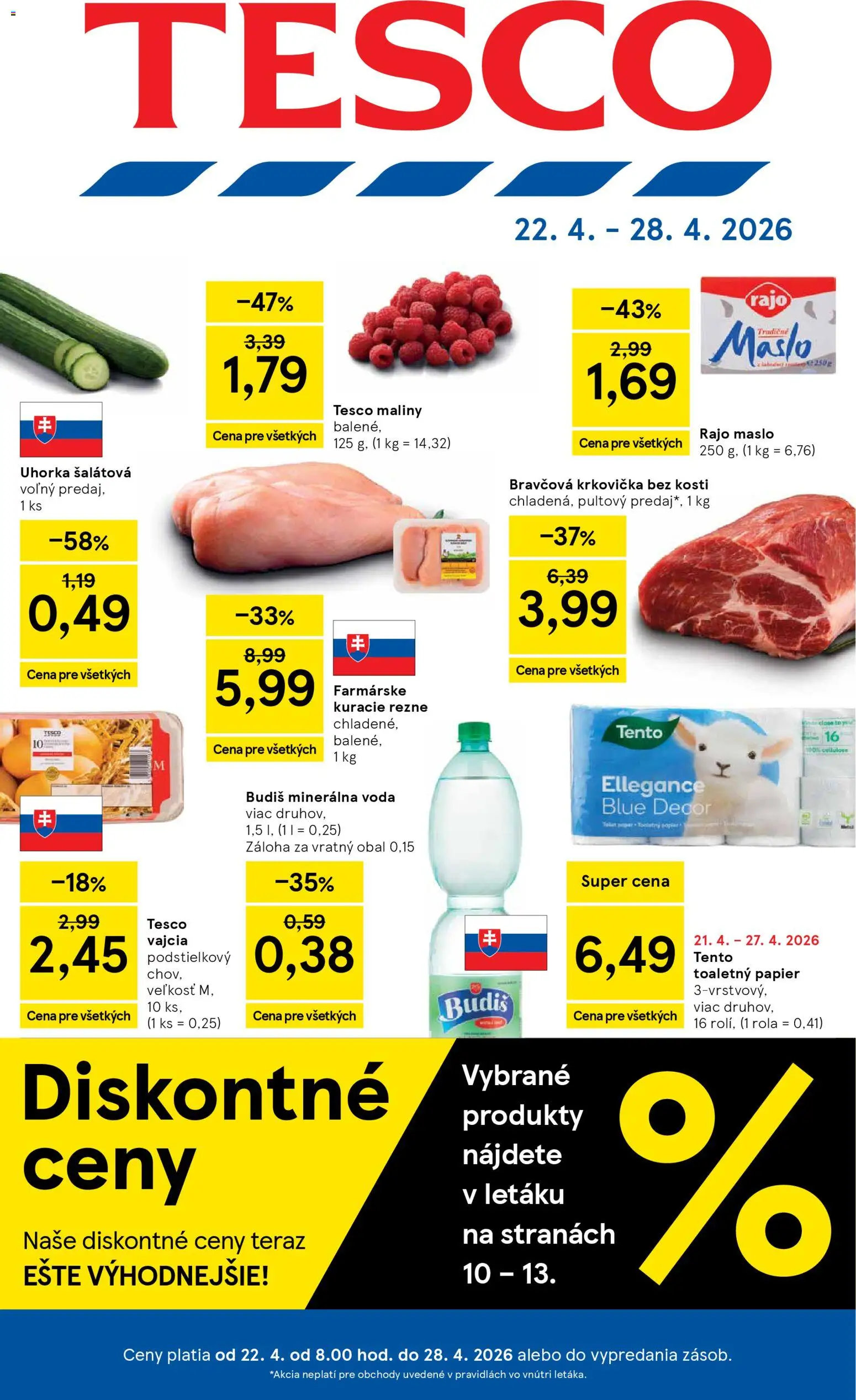 Tesco Hypermarket - leták - strana 1- platný od 22.04.2026
