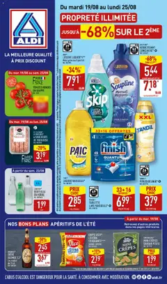 Aperçu Aldi catalogue semaine 34 valable à partir du 19/08/2025