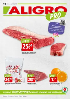 Vorschau Aligro Aktionen Chavannes, Matran, Genève, Sion gültig ab 02.03.2026