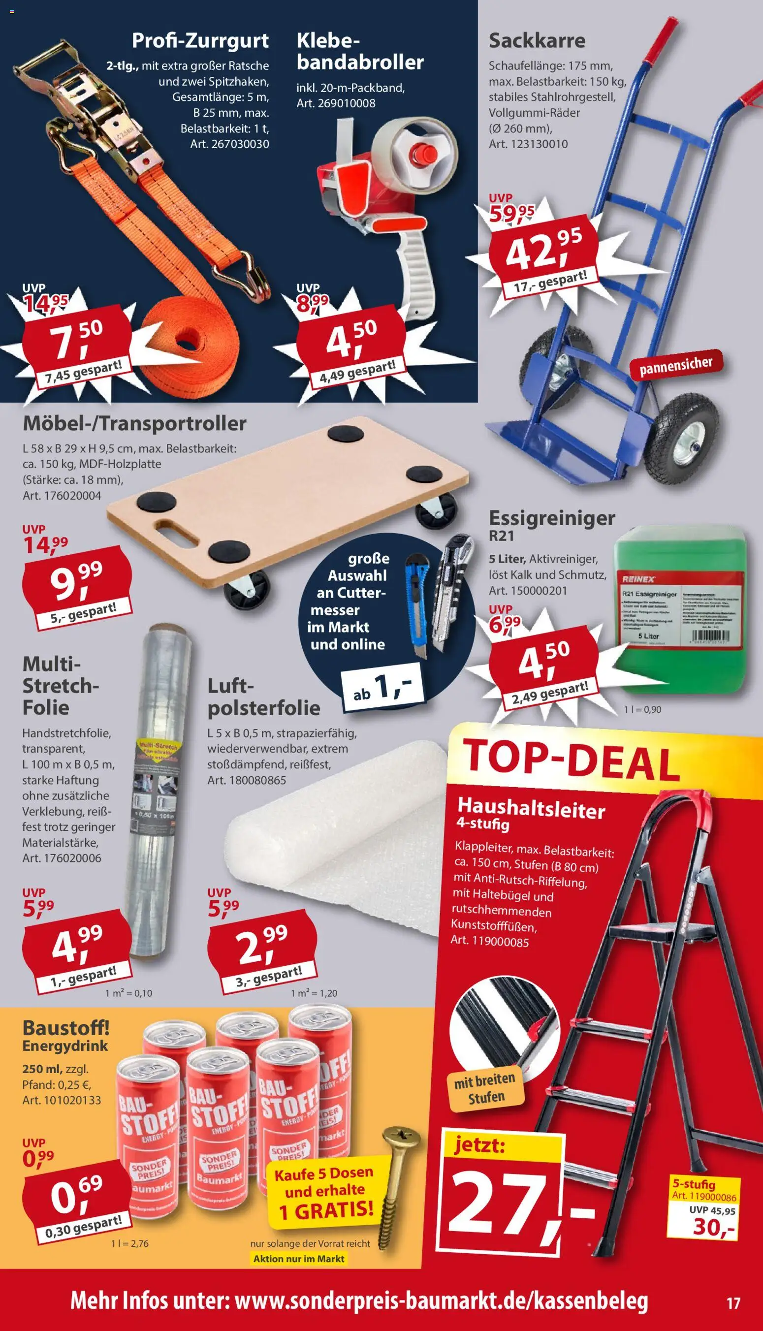 Sonderpreis Baumarkt Prospekt 	 - Seite 17 - gültig ab 07.03.2026