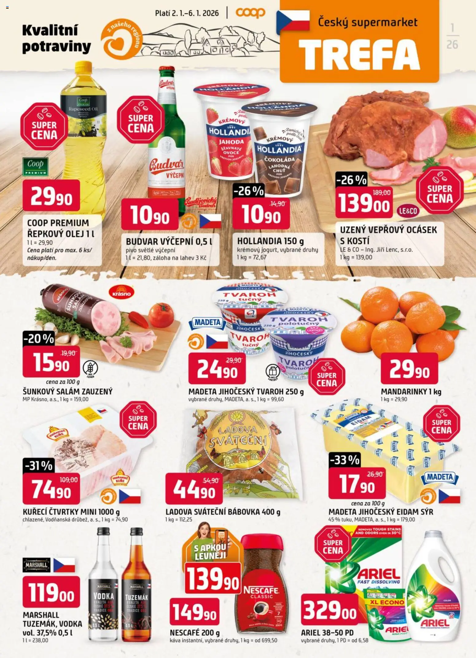 Trefa leták - strana 1- platný od 02.01.2026