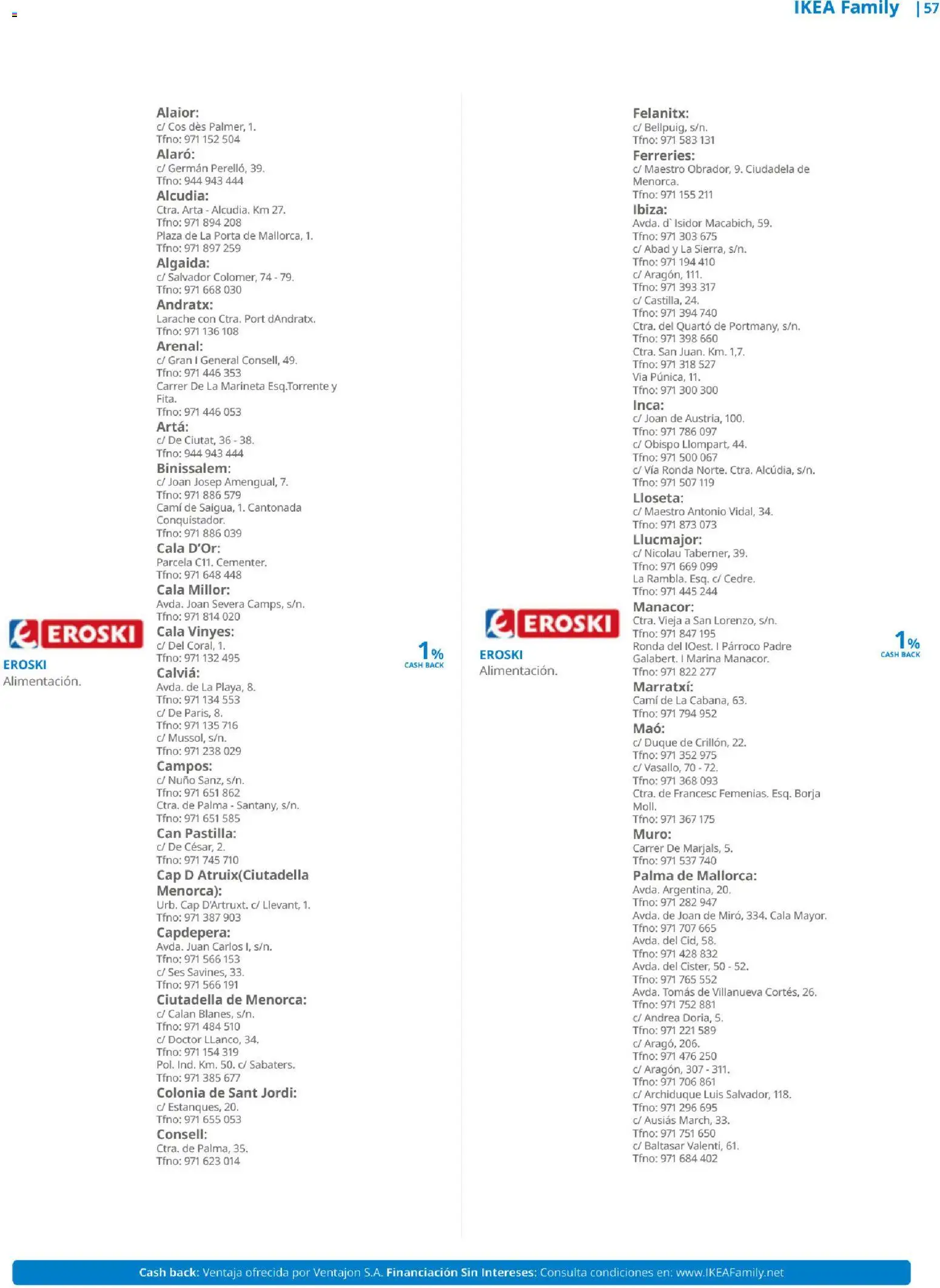 Catálogo IKEA Family Mallorca - Página de 57 - Válido desde 01/01/2026