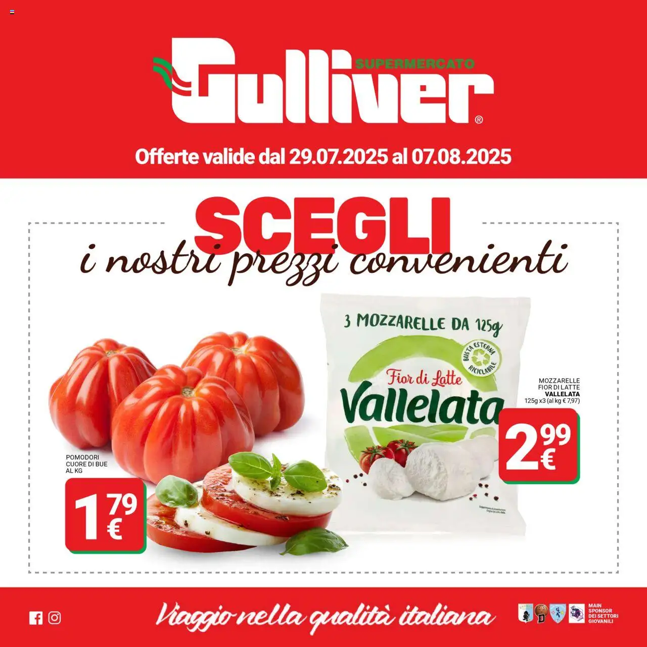 Volantino Gulliver	 - pagina 1 - valido dal 29/07/2025