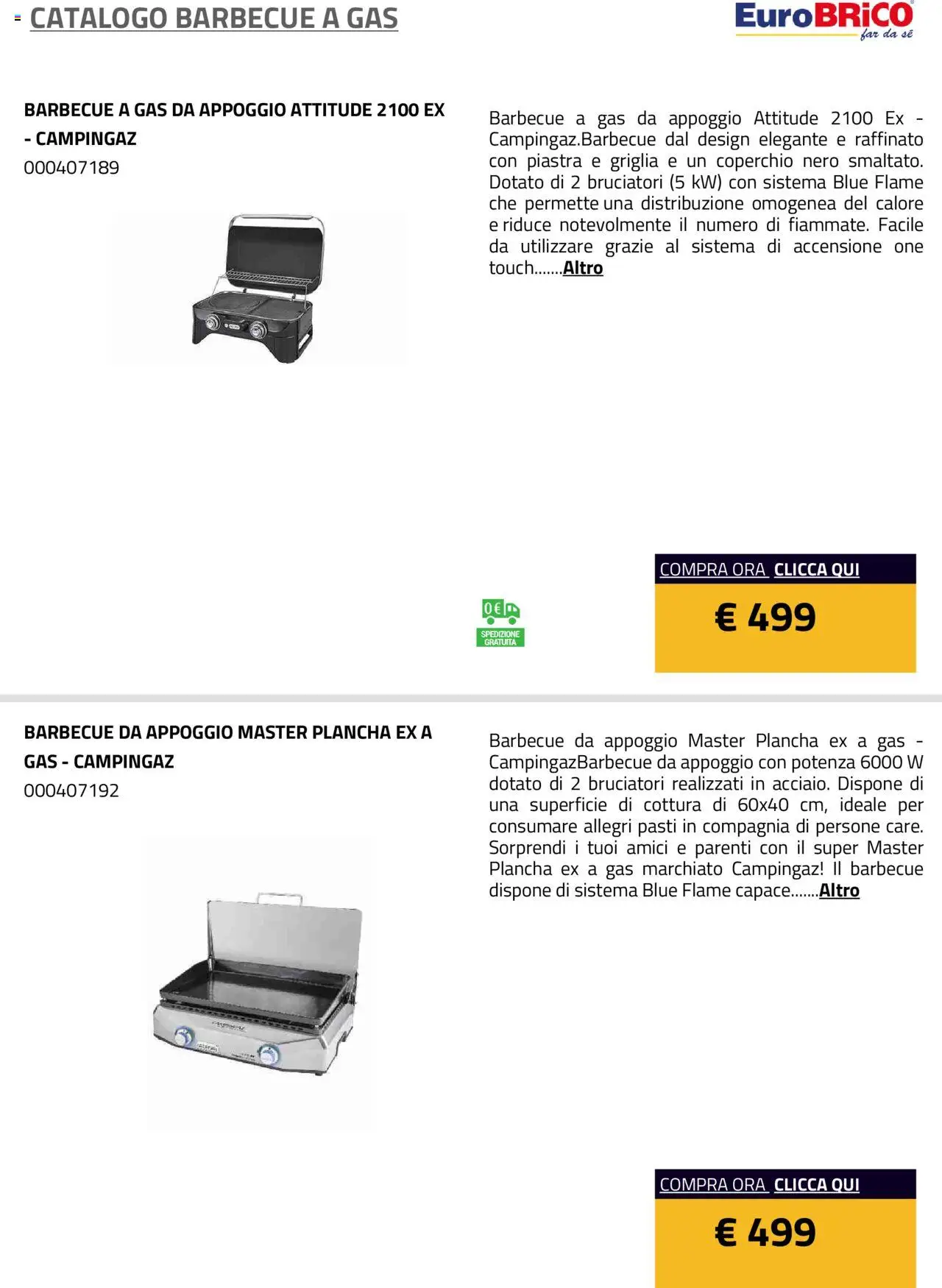 Eurobrico Barbecue a Gas catalogo - pagina 25 - valido dal 23/07/2025