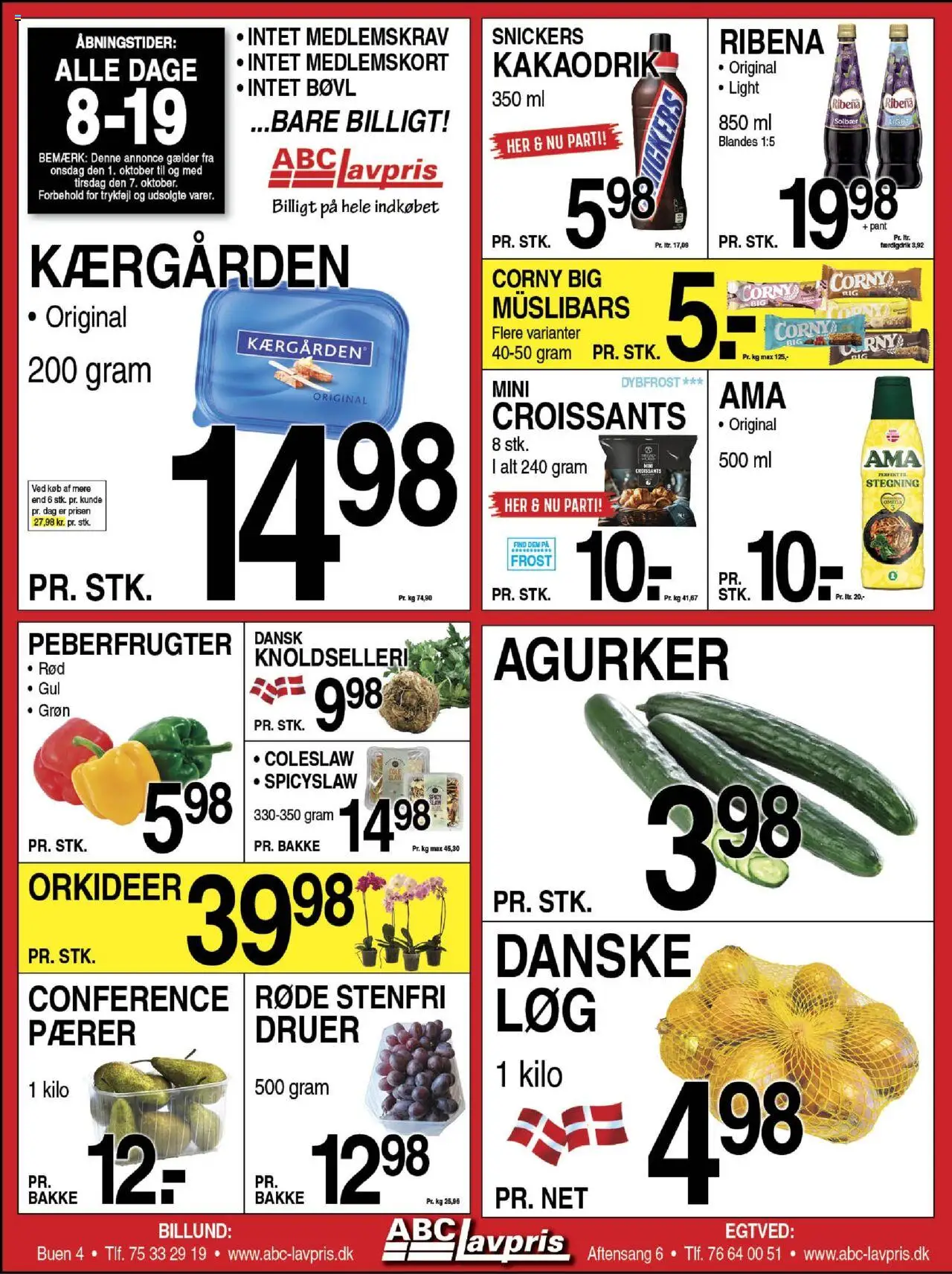 Abc Lavpris - Tilbudsavis - side 1- gyldig fra 01/10/2025