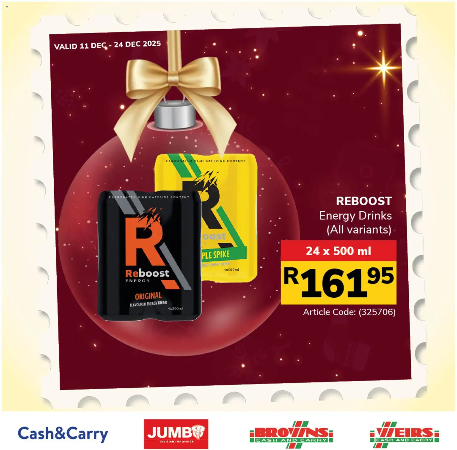 Jumbo Festive Drinks Specials - page 1- valid from 11/12/2025