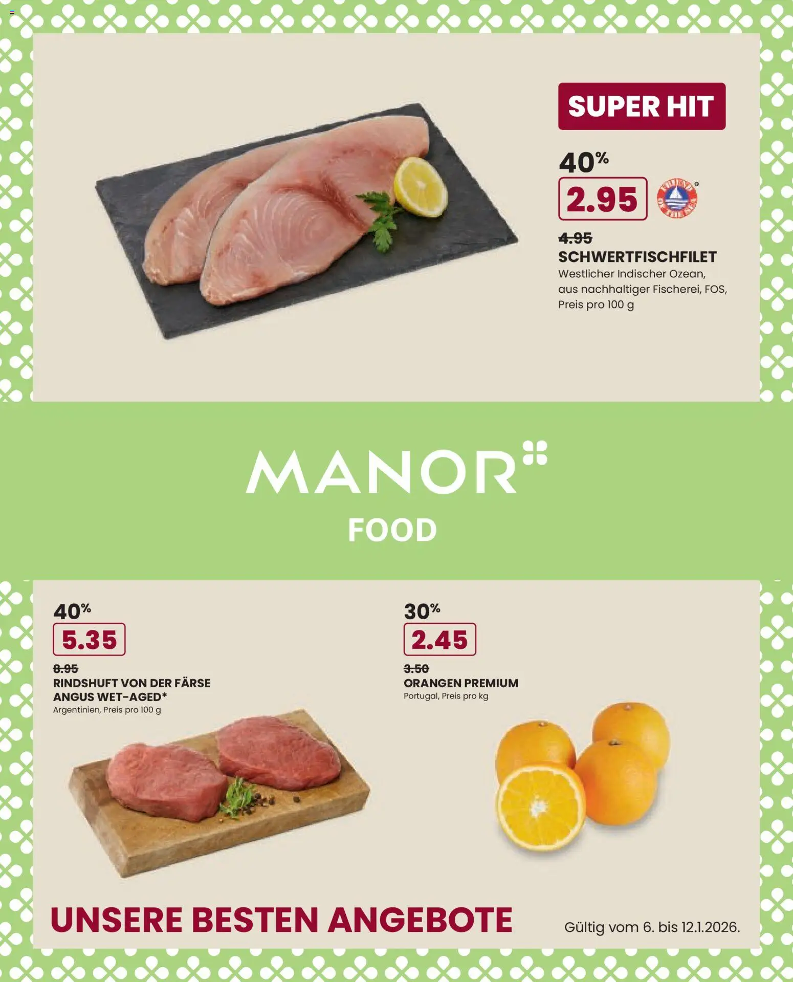Manor Aktionen - Seite 1- gültig ab 06.01.2026