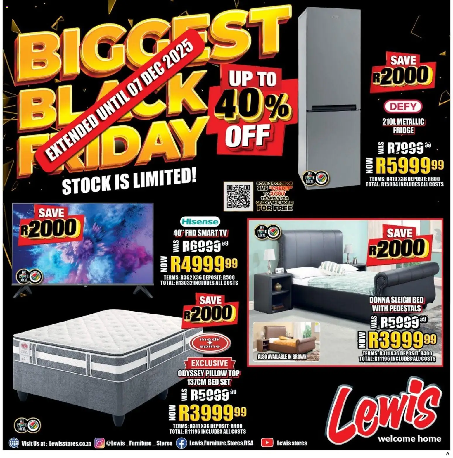Lewis Stores Black Friday - page 1- valid from 01/12/2025