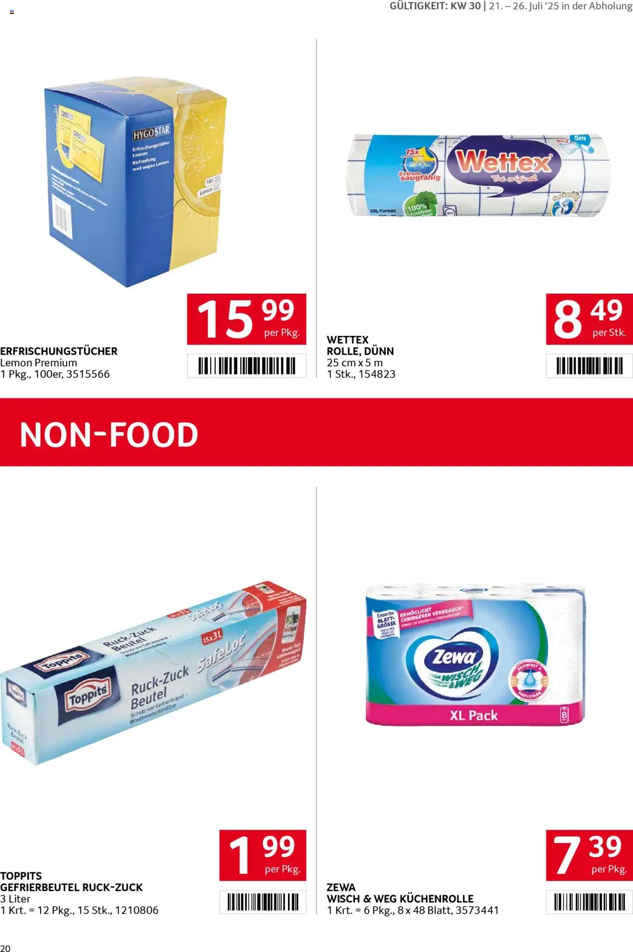 Transgourmet Flugblatt - Seite 20- gültig ab 20.07.2025