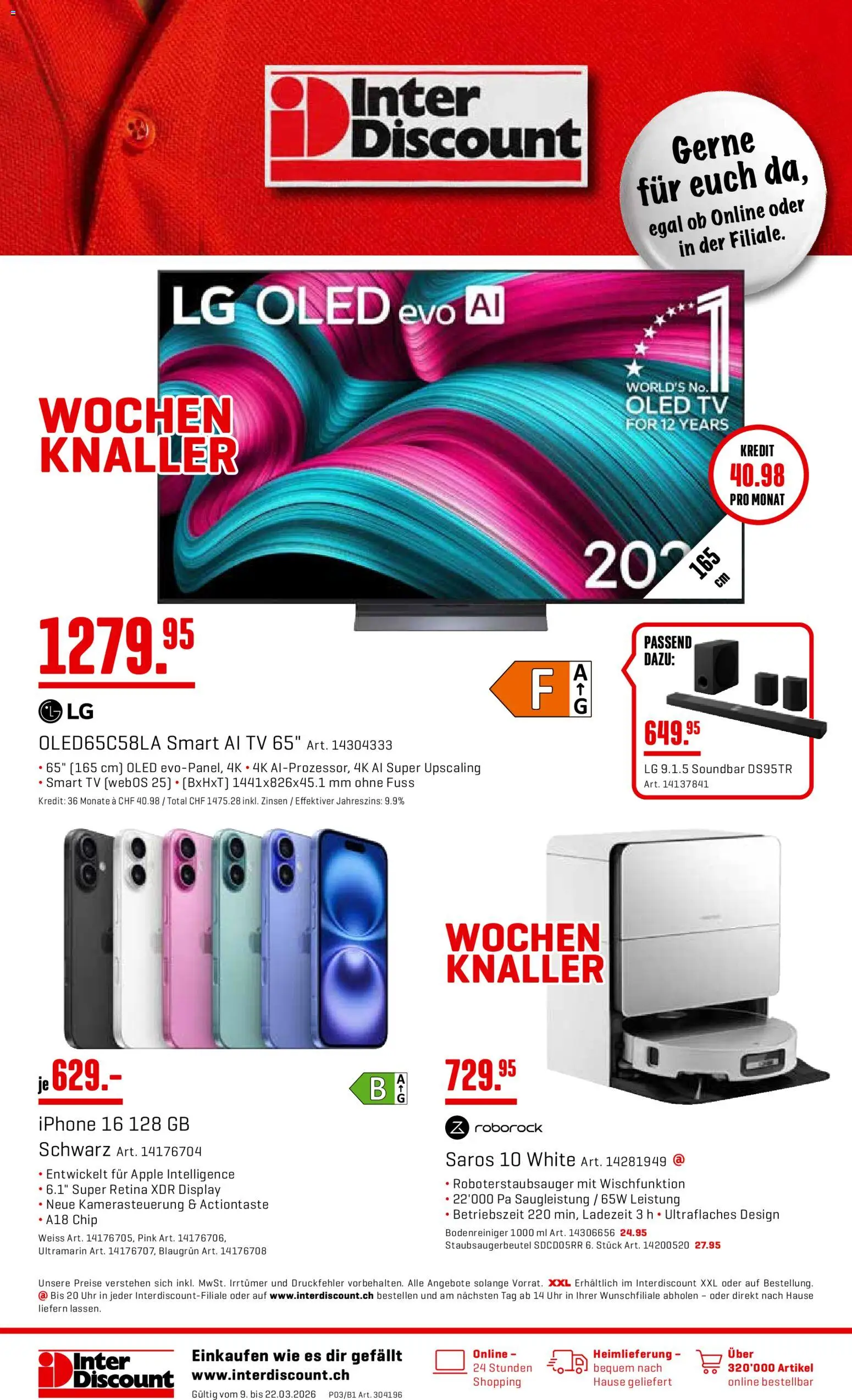 Interdiscount aktionen - Seite 1- gültig ab 09.03.2026