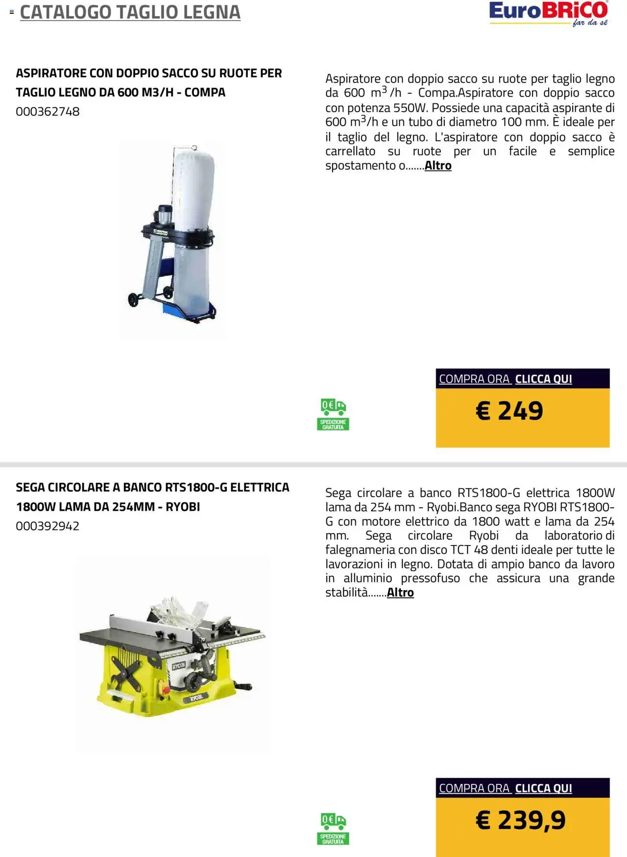 Eurobrico Taglio Legna catalogo - pagina 18 - valido dal 23/07/2025
