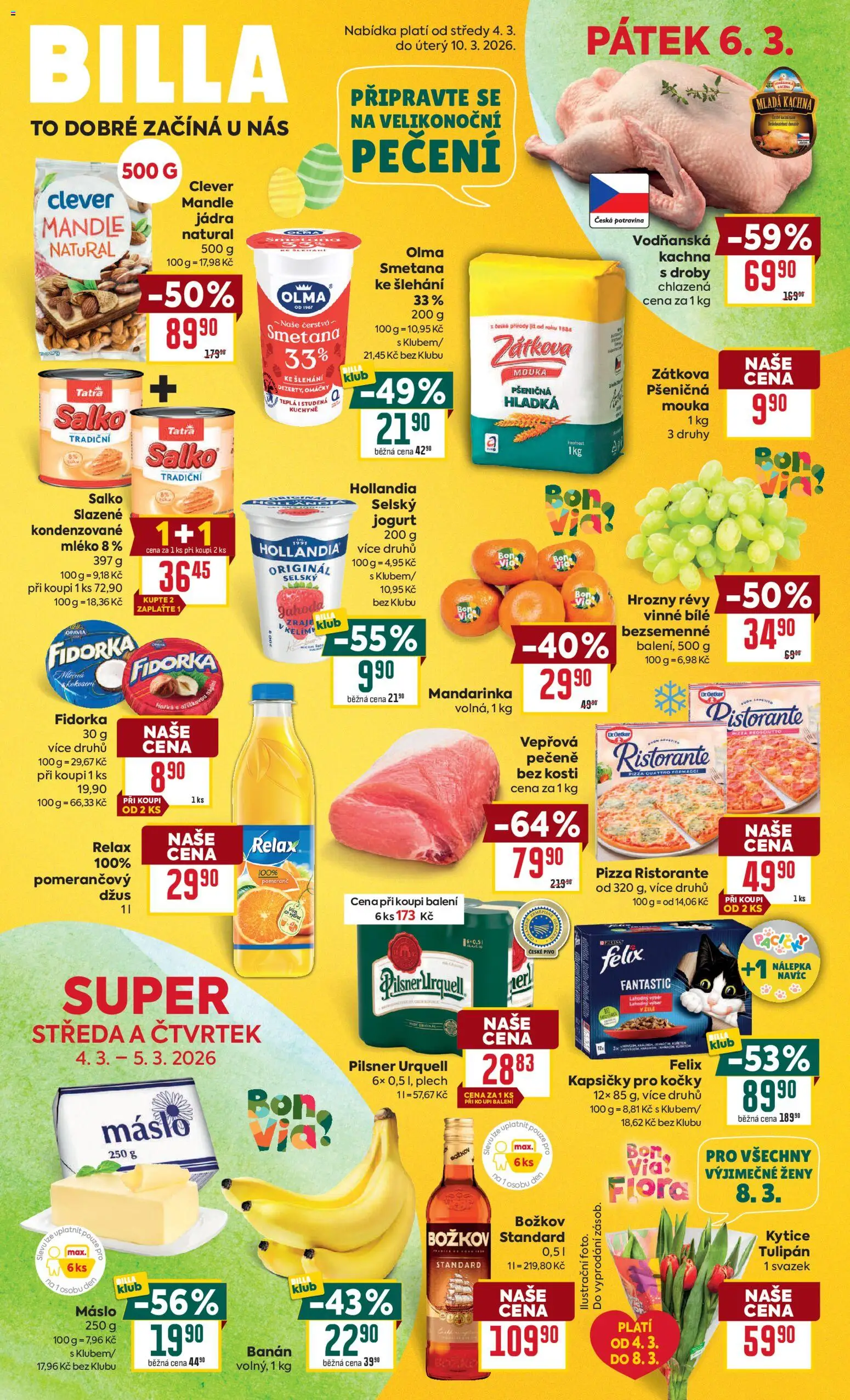 Billa Velký leták - strana 1- platný od 04.03.2026